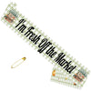 "I'm Fresh Off The Market" Sash For Bride - Adjustable Satin Bridal Shower Sash Farmers Market Theme Bachelorette Engagement Party Decorations For Women & Girls
